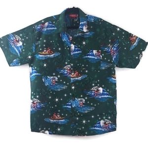 Lowes Australia Hawaiian Shirt Surfinf Santa